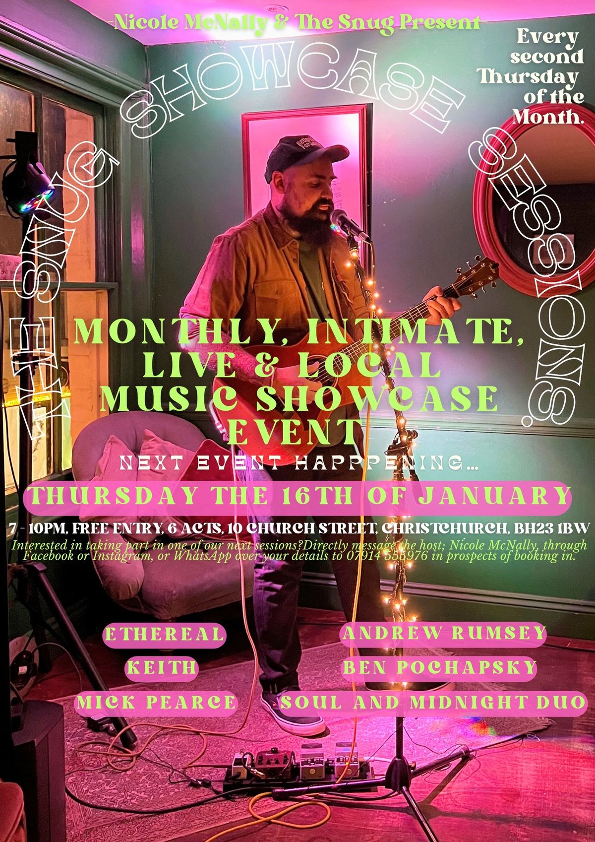 The Snug Showcase Sessions\u2728 January Edition ~ 16-01-25