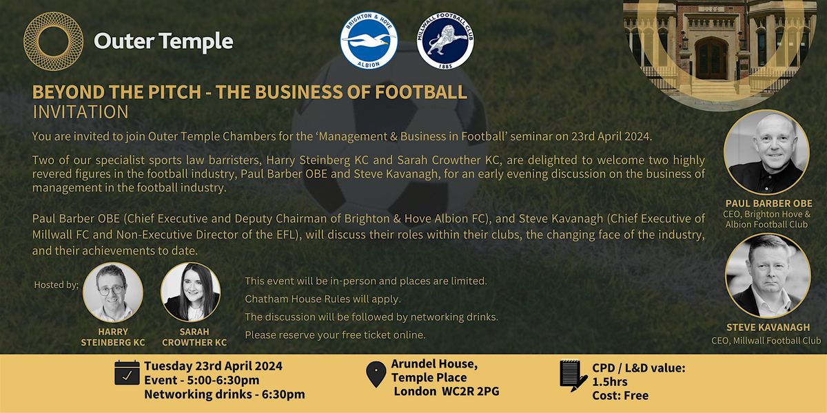 BEYOND THE PITCH - THE BUSINESS OF FOOTBALL