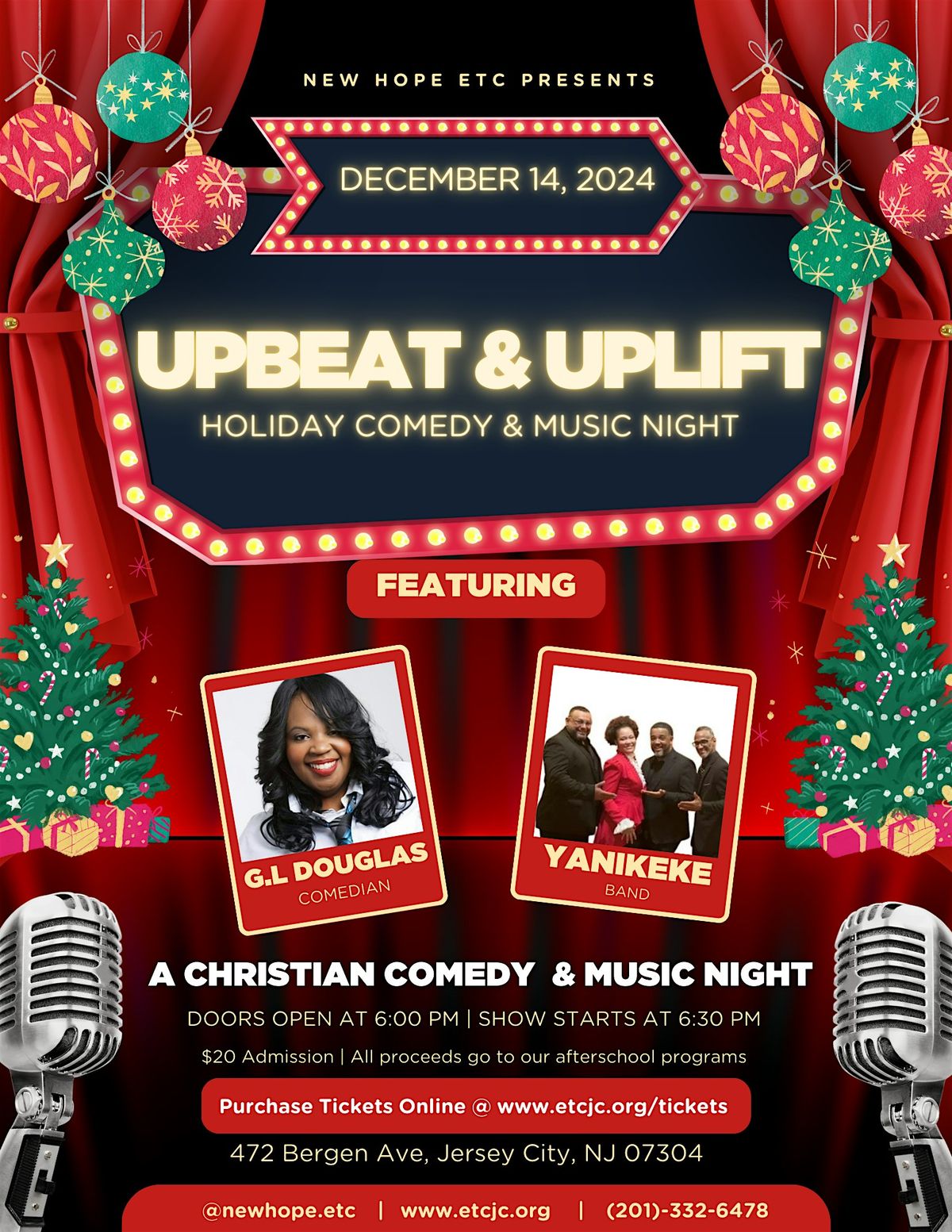 Upbeat & Uplift: Holiday Comedy & Music Event