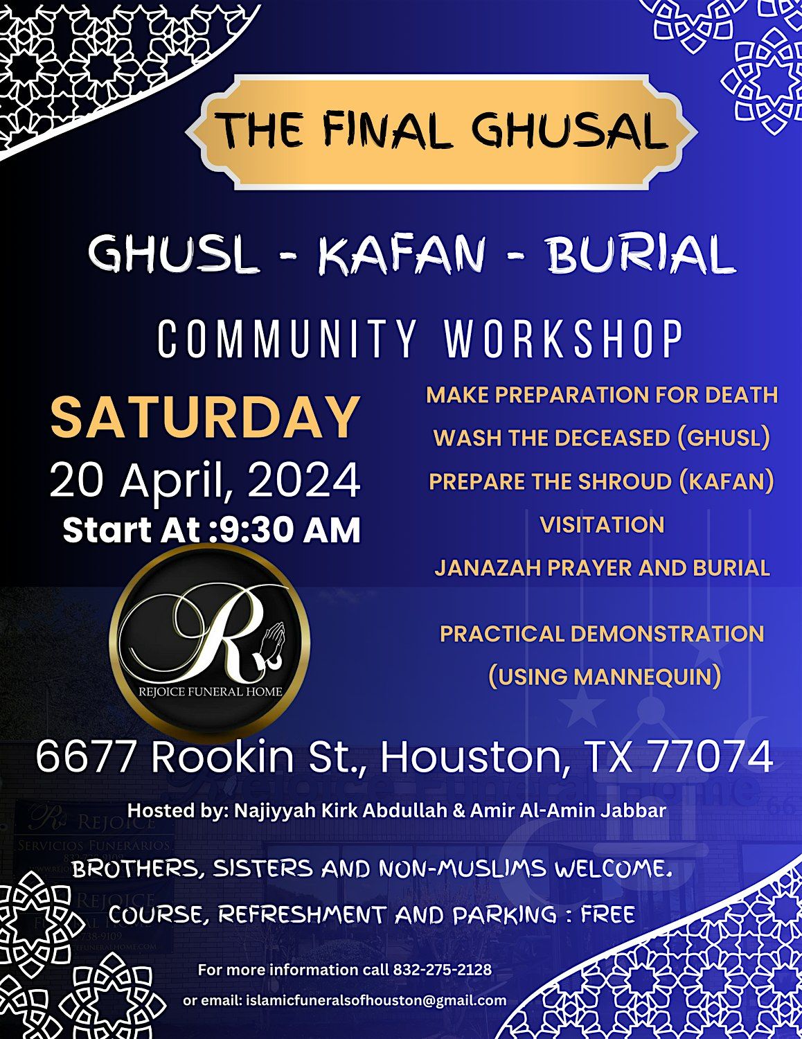The Final Ghusl Community Workshop