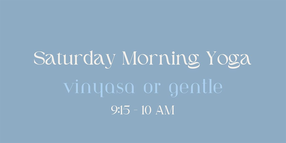 4\/27 Saturday Morning Yoga