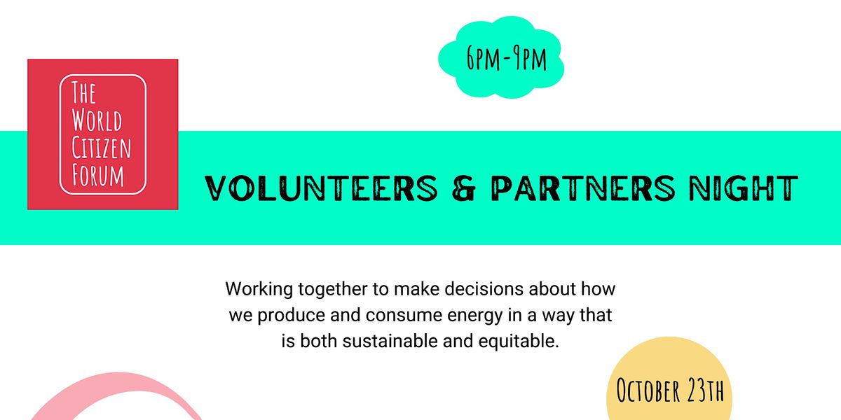 Intro Night The World Citizen Forum (Volunteer Party!)