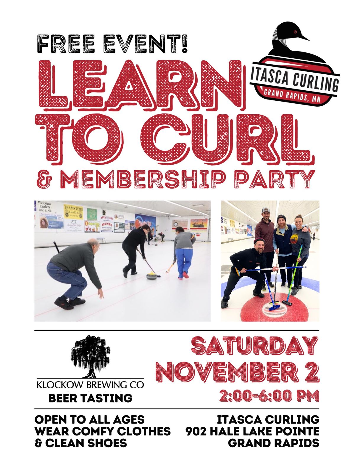 Learn to Curl & Membership Party