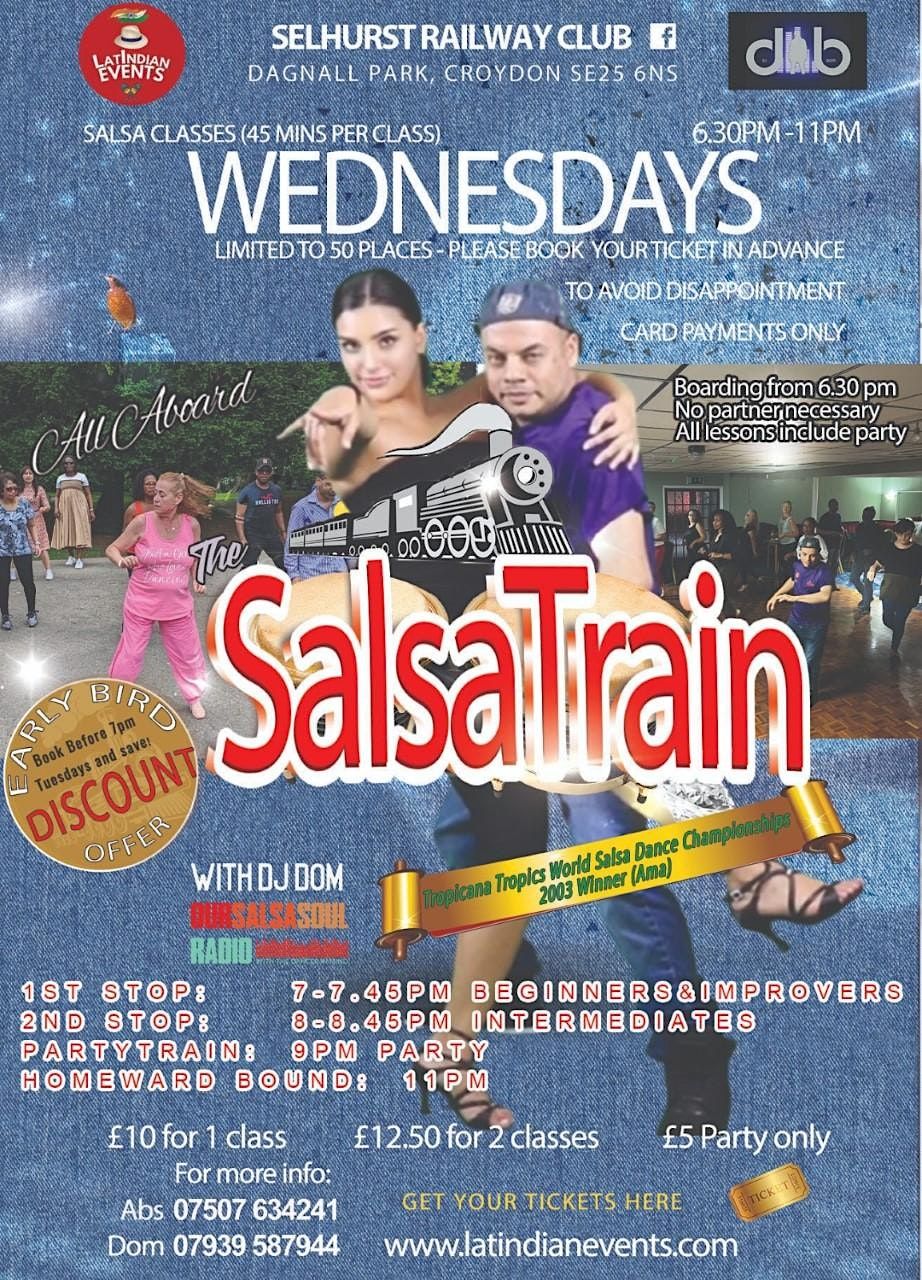 SalsaTrain - Salsa Classes and Party every Weds eve in Croydon