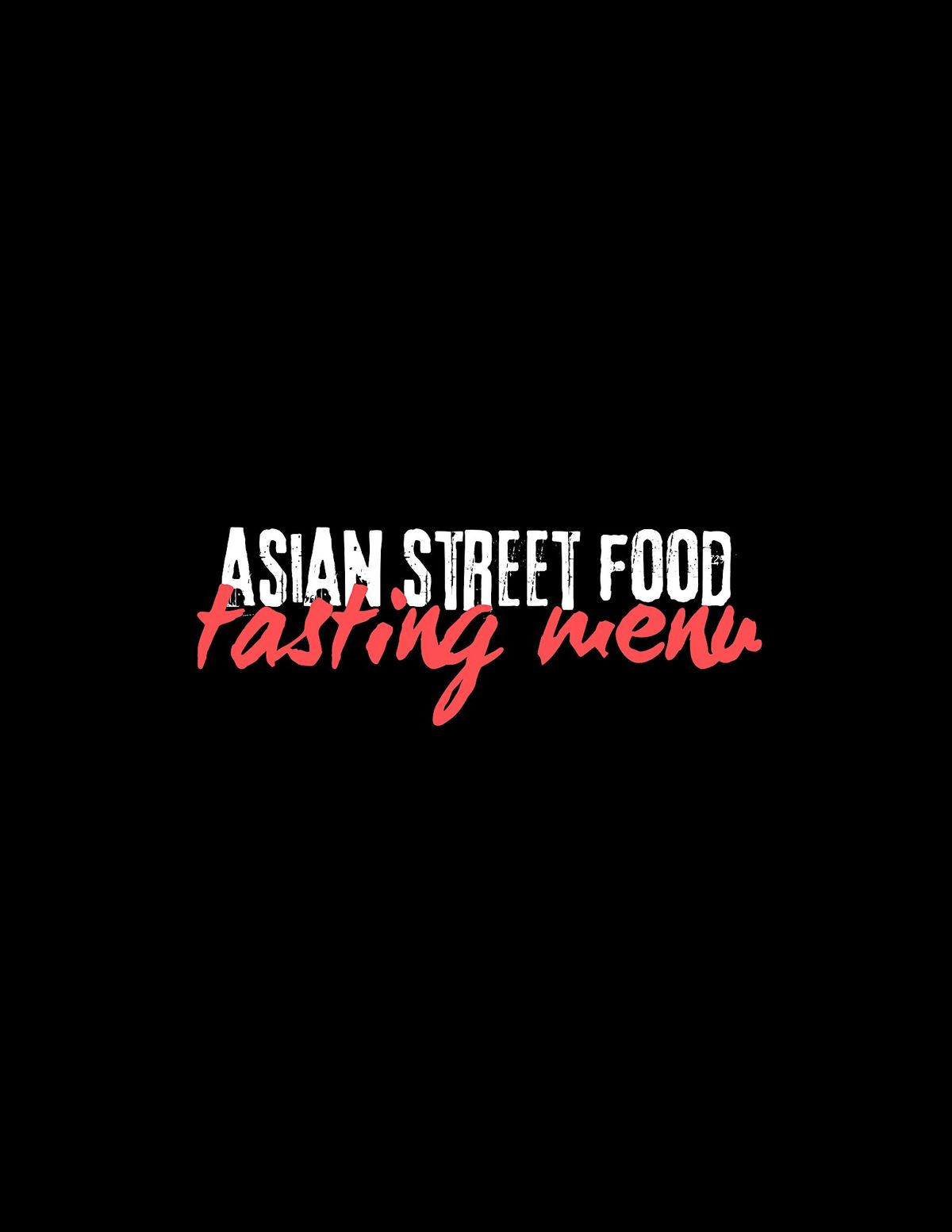 Asian Street Food Tasting Menu