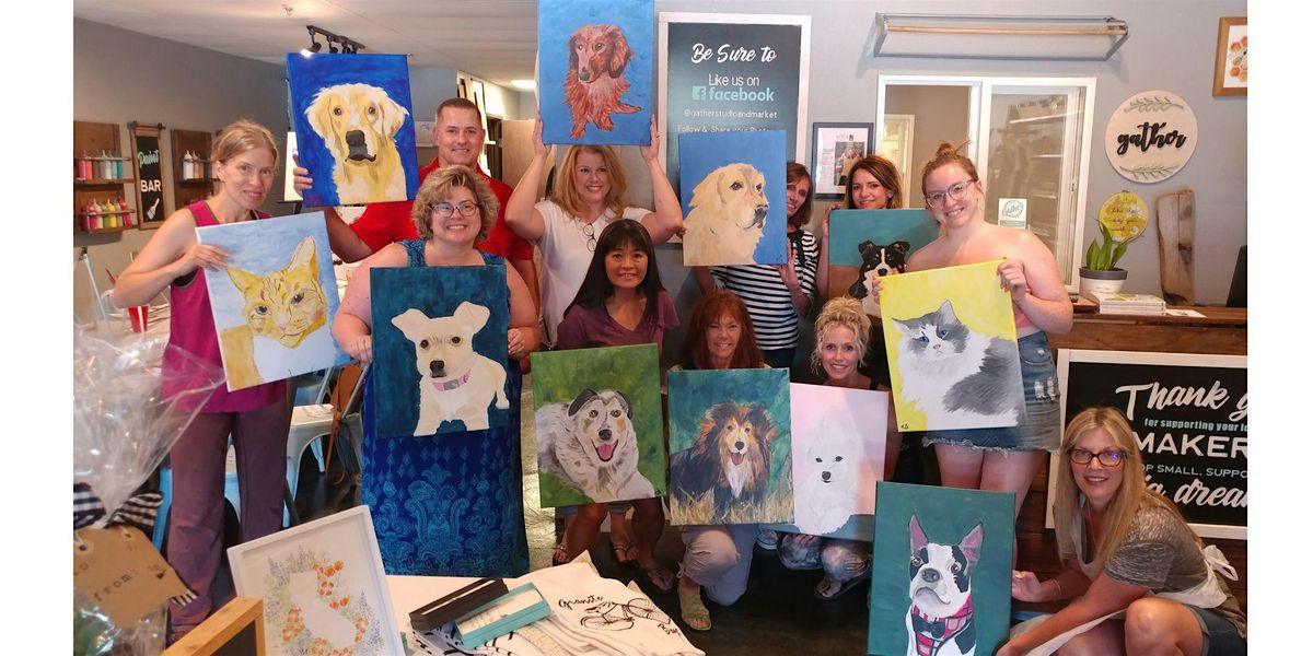 Paint A Portrait Of Your Pet at Jackrabbit Brewing in West Sac with Creatively Carrie!