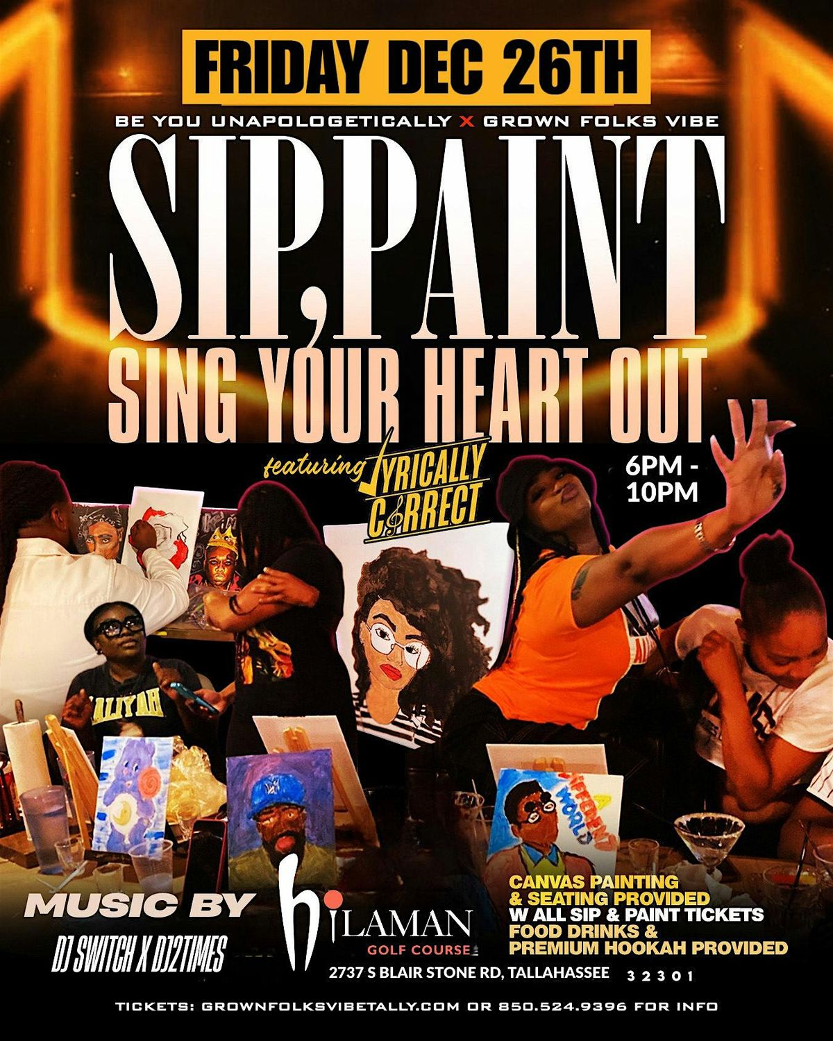 Sip, Paint & Sing Your Heart Out feat. Lyrically Correct
