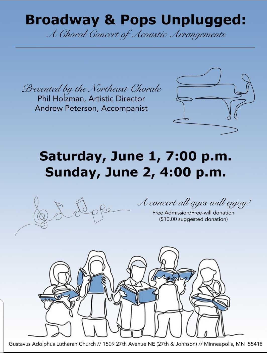 Northeast Chorale Afternoon Concert: Broadway & Pops