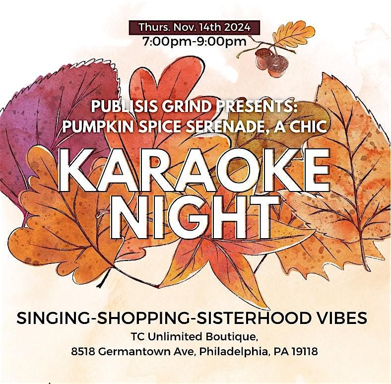 Pumpkin Spice Serenade: A Chic Karaoke Night