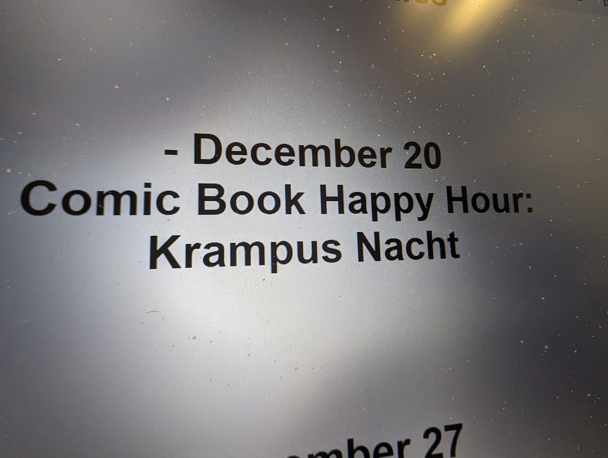 Comic Book Happy Hour. Krampus Nacht