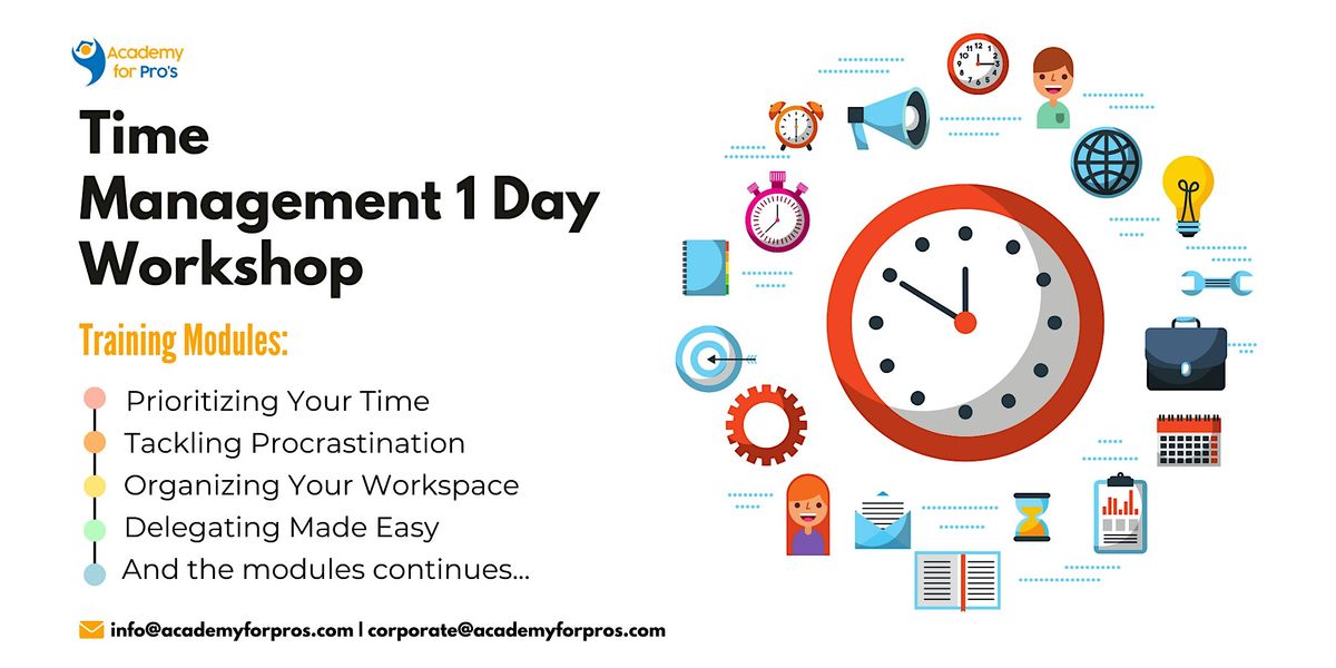 Time Management 1 Day Workshop in Bakersfield, CA