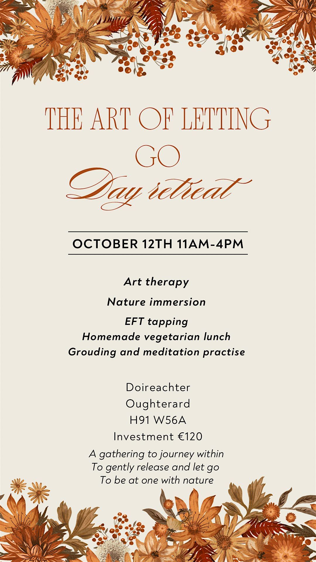 The Art of Letting Go Day Retreat