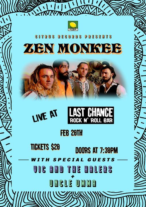 ZEN MONKEE @ LAST CHANCE ROCK & ROLL BAR - \/\/ Vic and the Halers \/\/ Uncle Umma