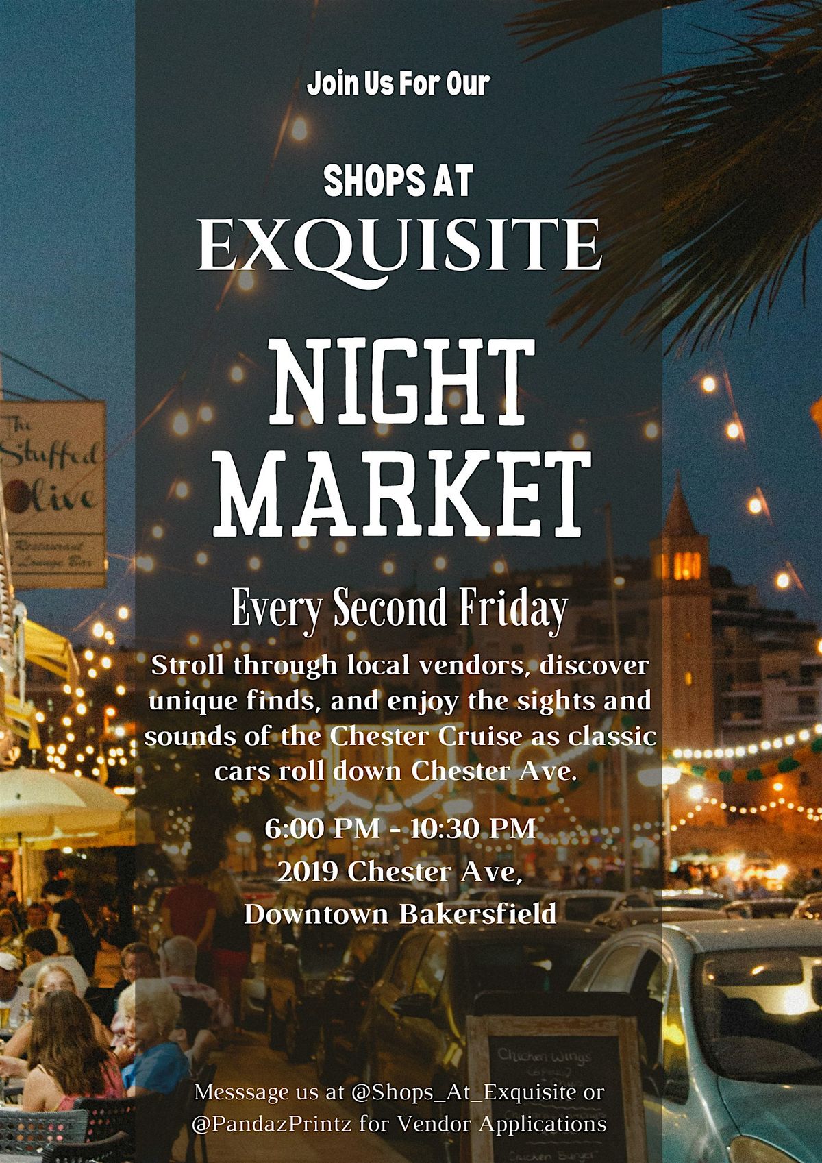 Shops at Exquisite Night Market - Second Friday