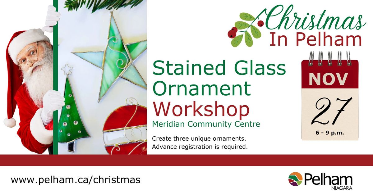 Stained Glass Ornament Workshop at the MCC