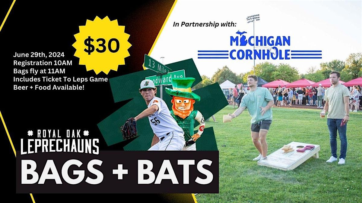 Bags + Bats Corn Hole Tournament