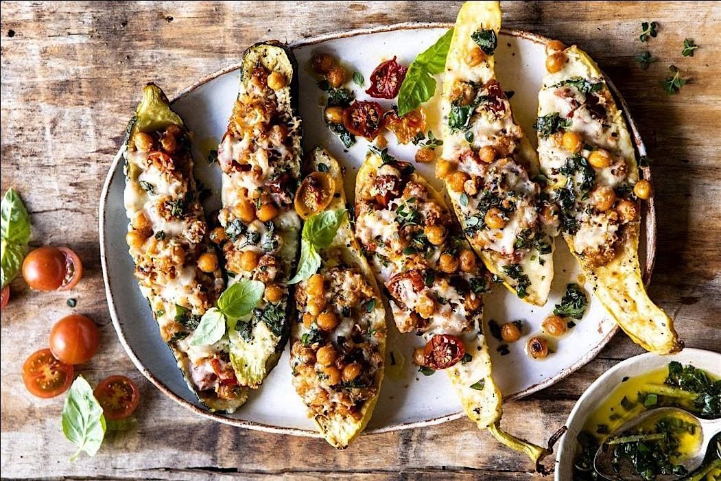 UBS Virtual Wellness Cooking: Za'atar Zucchini, Chickpeas, Hazelnuts, Feta