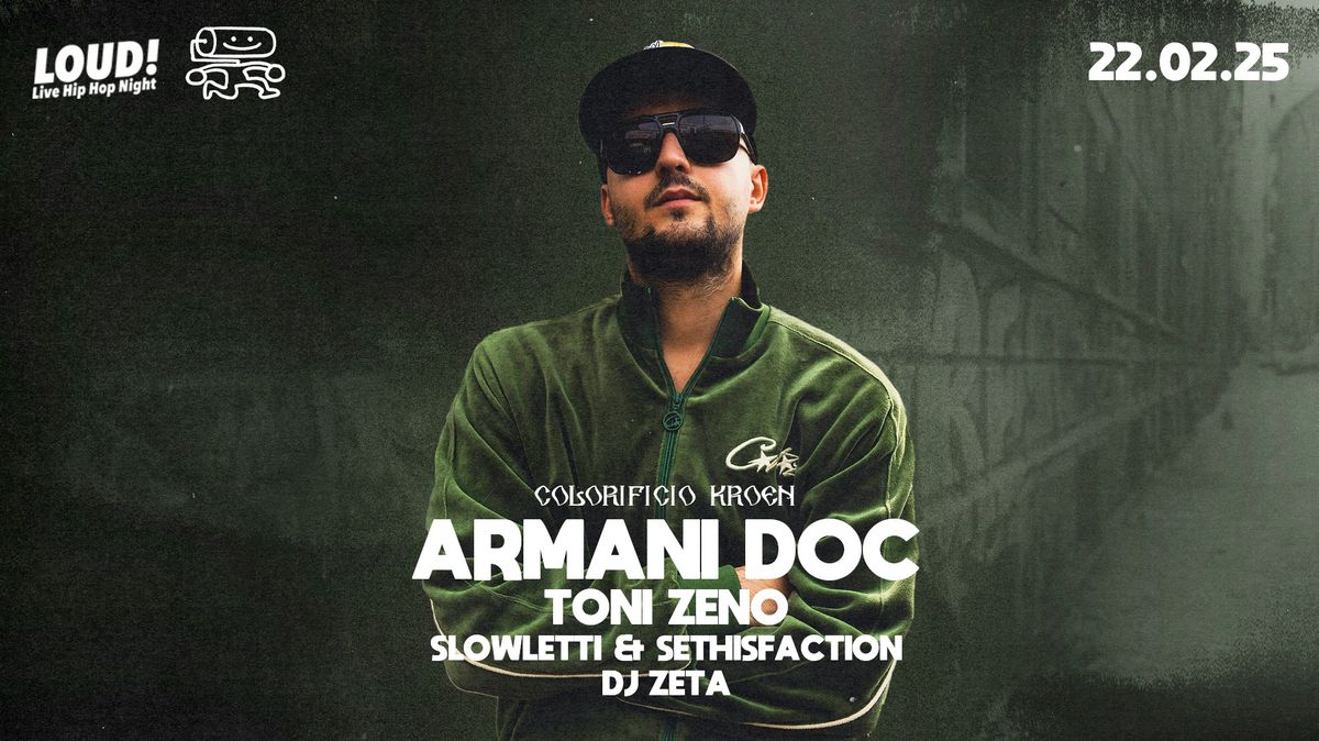 ARMANI DOC e TONI ZENO + Slowletti & Sethisfaction live al Colorificio Kroen