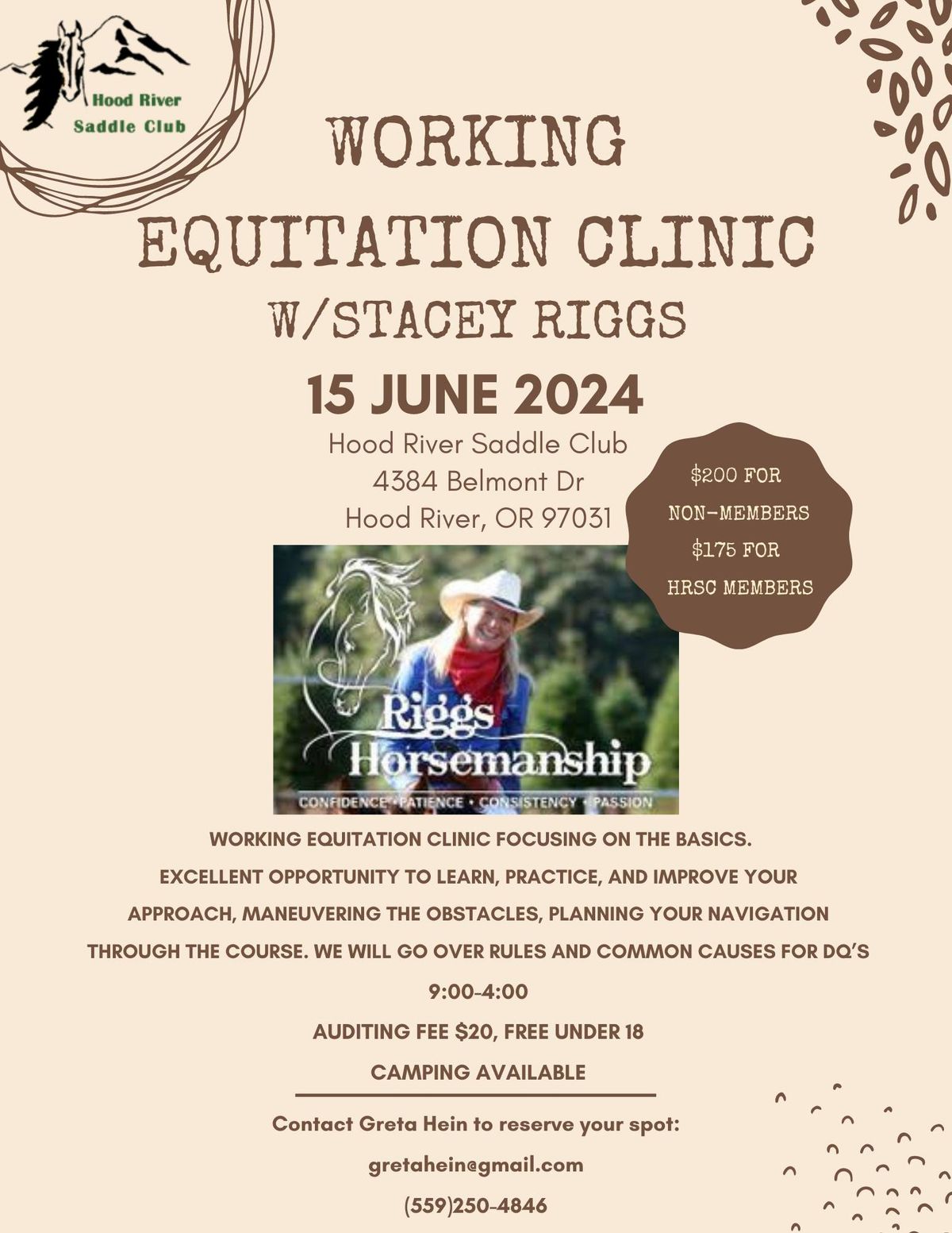 HRSC Working Equitation Clinic w\/Stacey Riggs