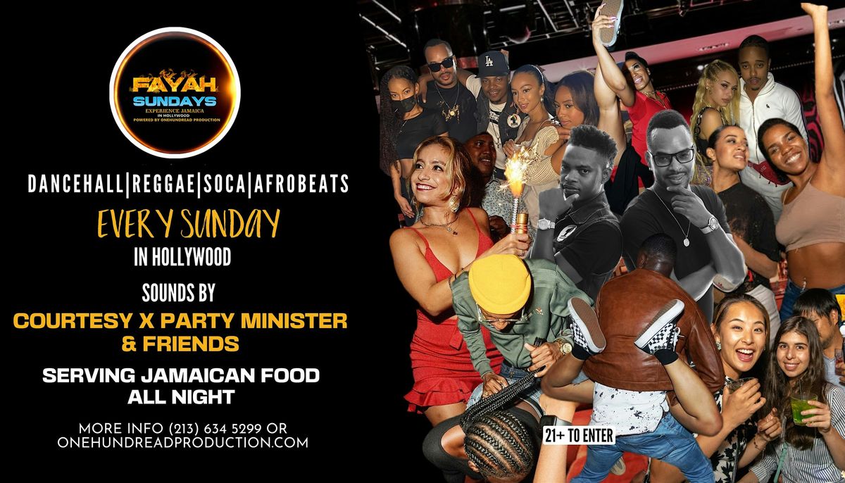 FAYAH SUNDAYS   \u201cNO.1 CARIBBEAN NIGHT\u201d