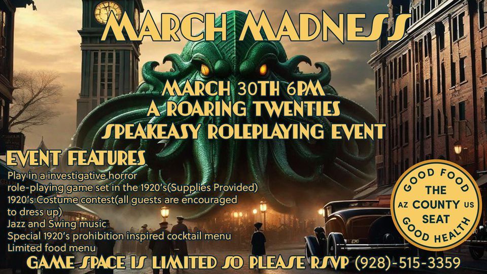 March Madness Speakeasy Roleplaying Event