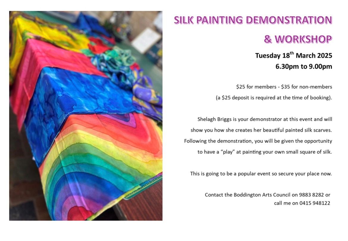 Silk Painting Demo and workshop 