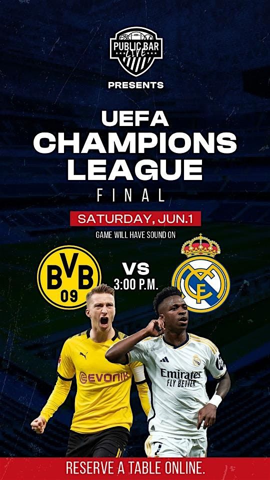 Champions league FINAL, Public Bar Live, Washington, 27 June 2024