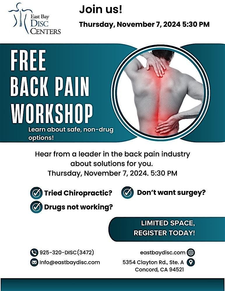 Free Back Pain Workshop