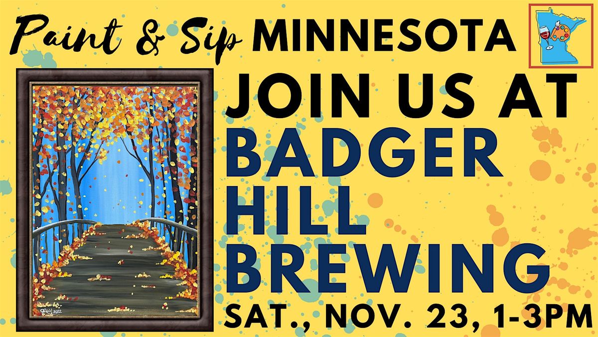 November 23 Paint & Sip at Badger Hill Brewing