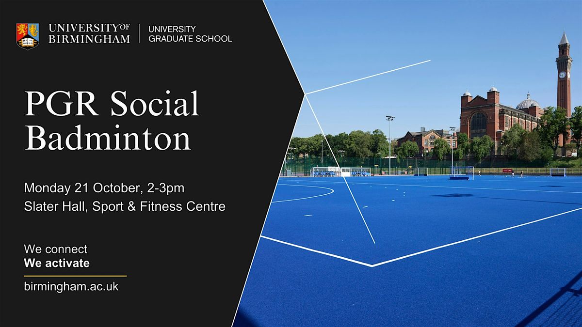 PGR Social Badminton (In-Person)