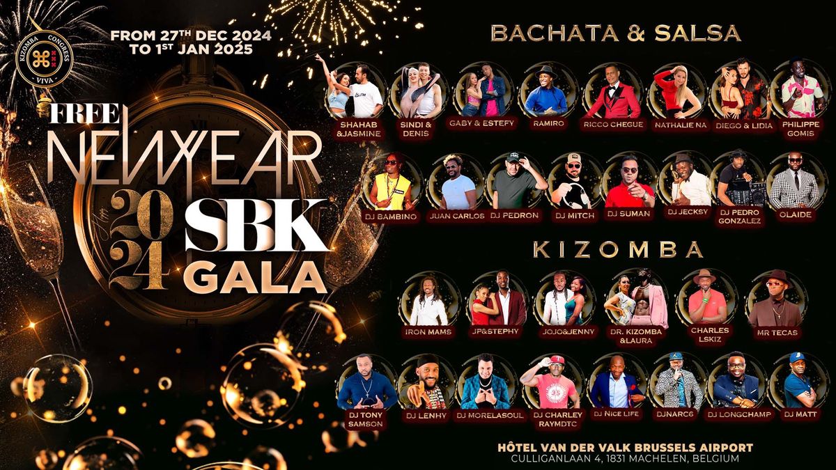 VIVA KIZOMBA: FREE NEW YEAR SBK GALA BRUSSELS 2024, OFFICIAL, 5e EDITION