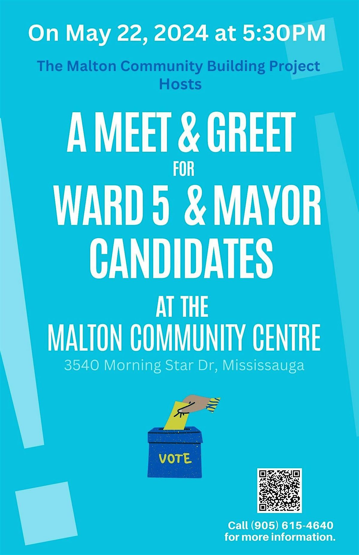 Community Meeting with Ward 5 Councillor and Mayoral Candidates