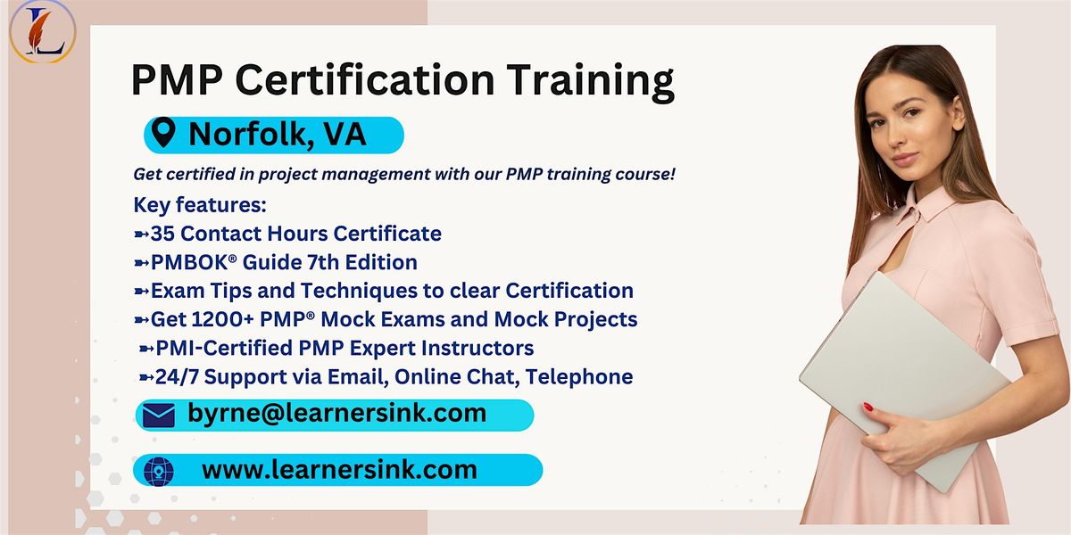 PMP Classroom Certification Bootcamp In Norfolk, VA