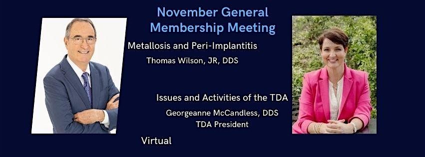 November General Membership Meeting - Virtual