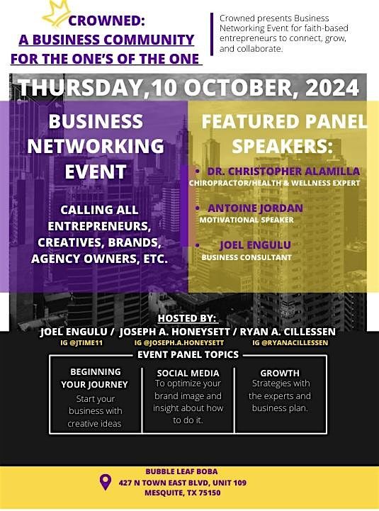 Crowned Business Networking Event