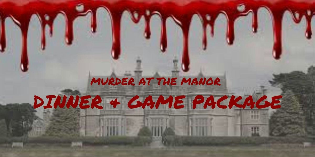 M**der at the Manor - 3 Course Dinner, Host & M**der Mystery Game Package