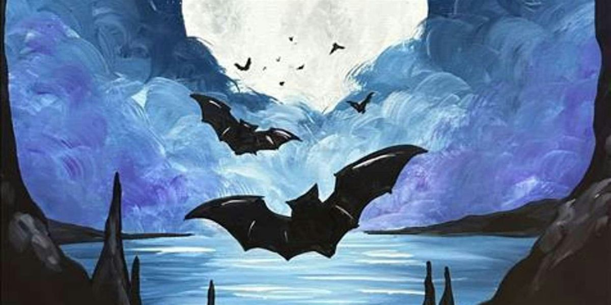 Spooky Bat Cave - Paint and Sip by Classpop!\u2122