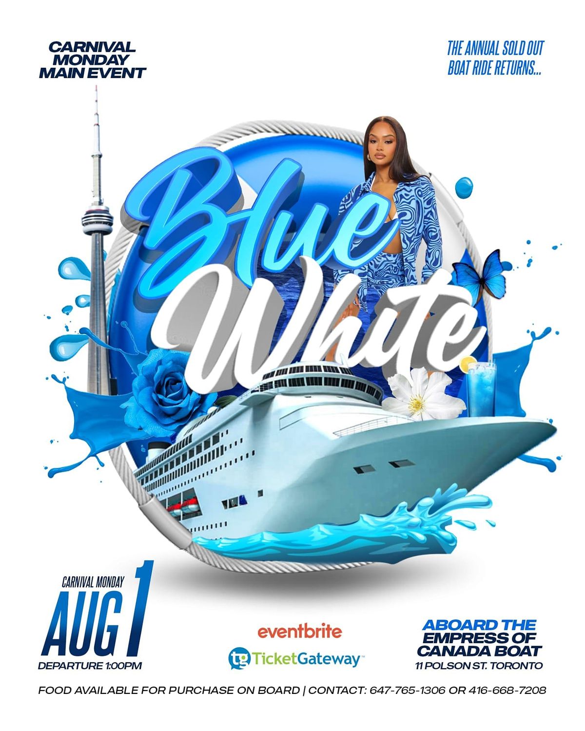Caribana's Annual Blue and White Boat Ride