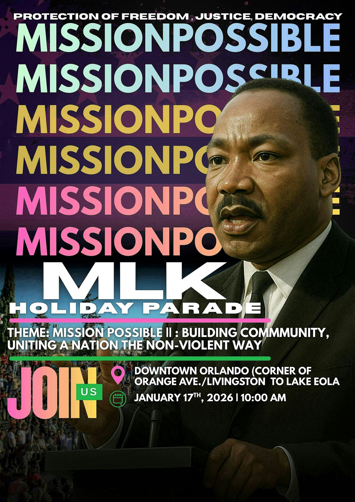 2026 Annual Downtown Orlando Martin Luther King, Jr. Holiday Parade