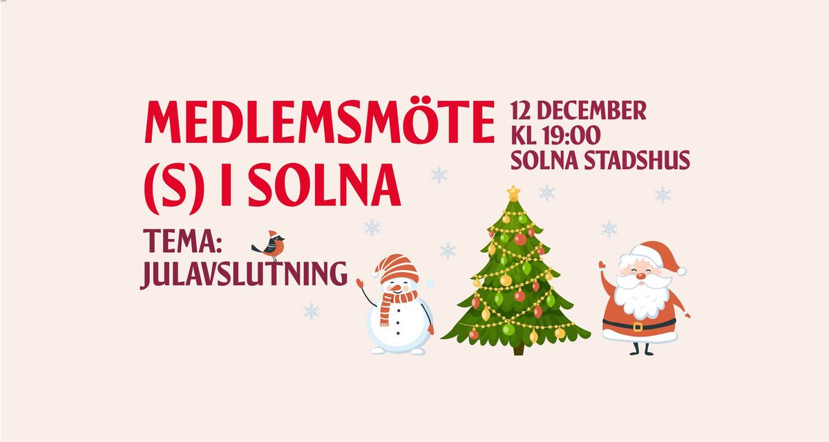 Medlemskv\u00e4ll med (S) i Solna