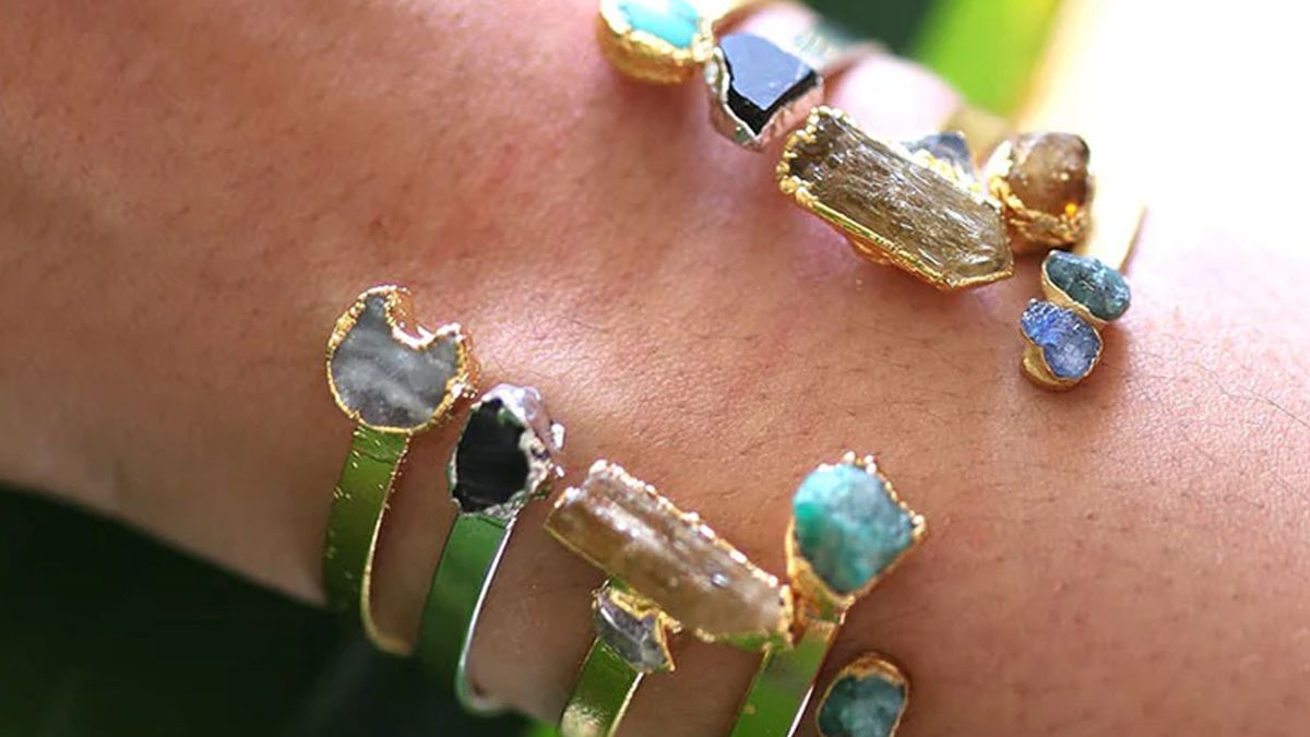 Design Your Own Gemstone Cuff Bracelet