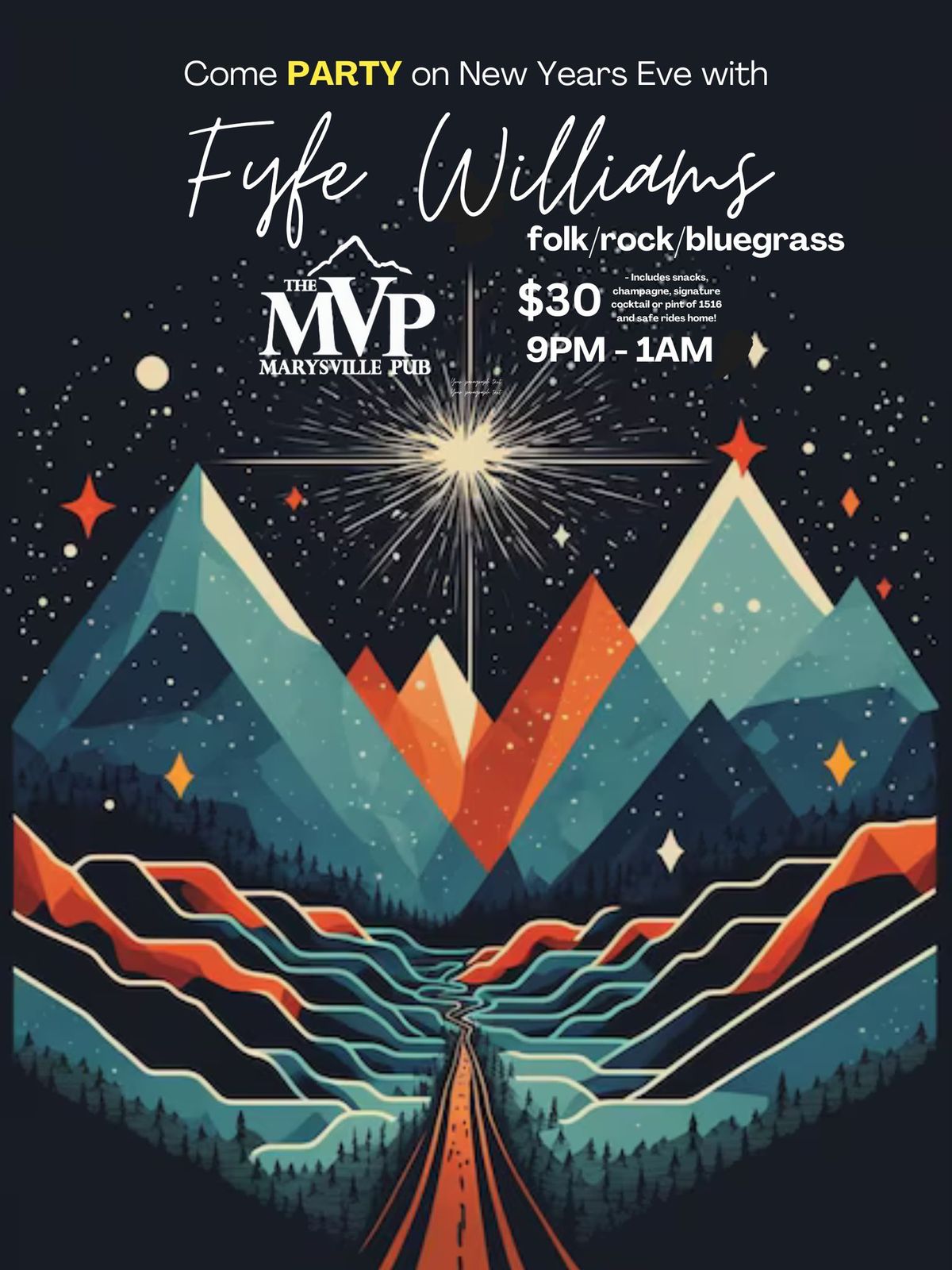 New Years Eve with Fyfe Williams @ The MVP!