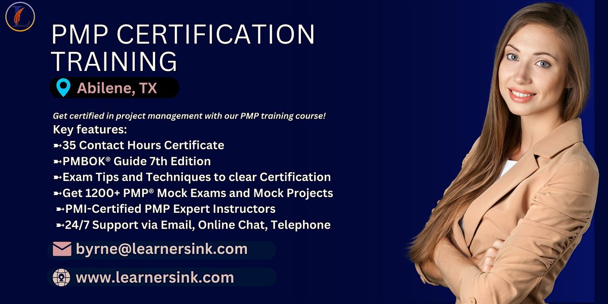 Confirmed 4 Day PMP Bootcamp In Abilene, TX