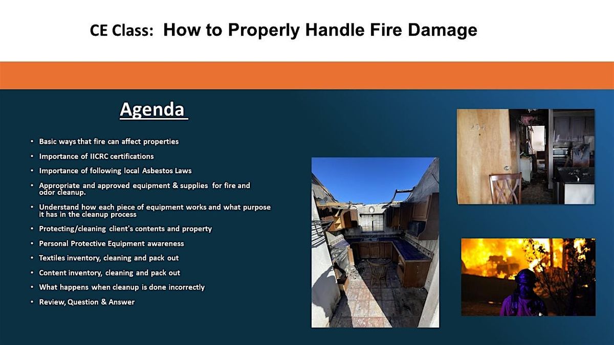 CE Credits:Effects of Fire on Home or Office (Aurora Location)