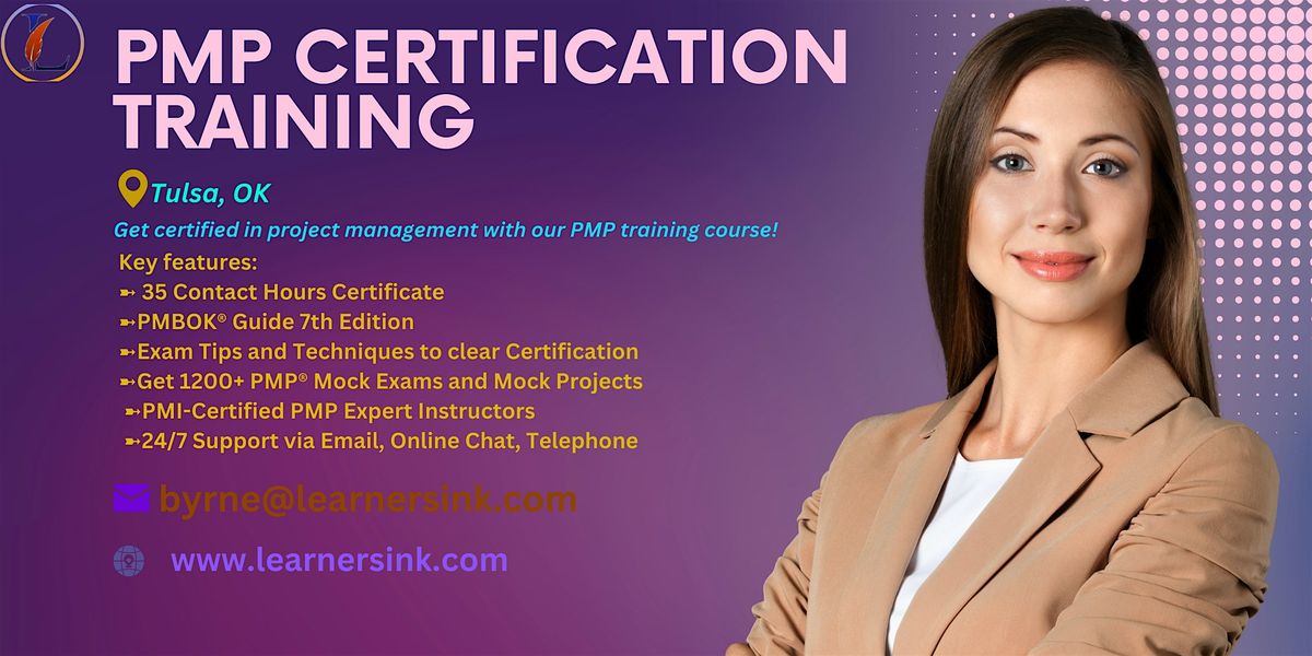 Confirmed PMP exam prep workshop in Tulsa, OK