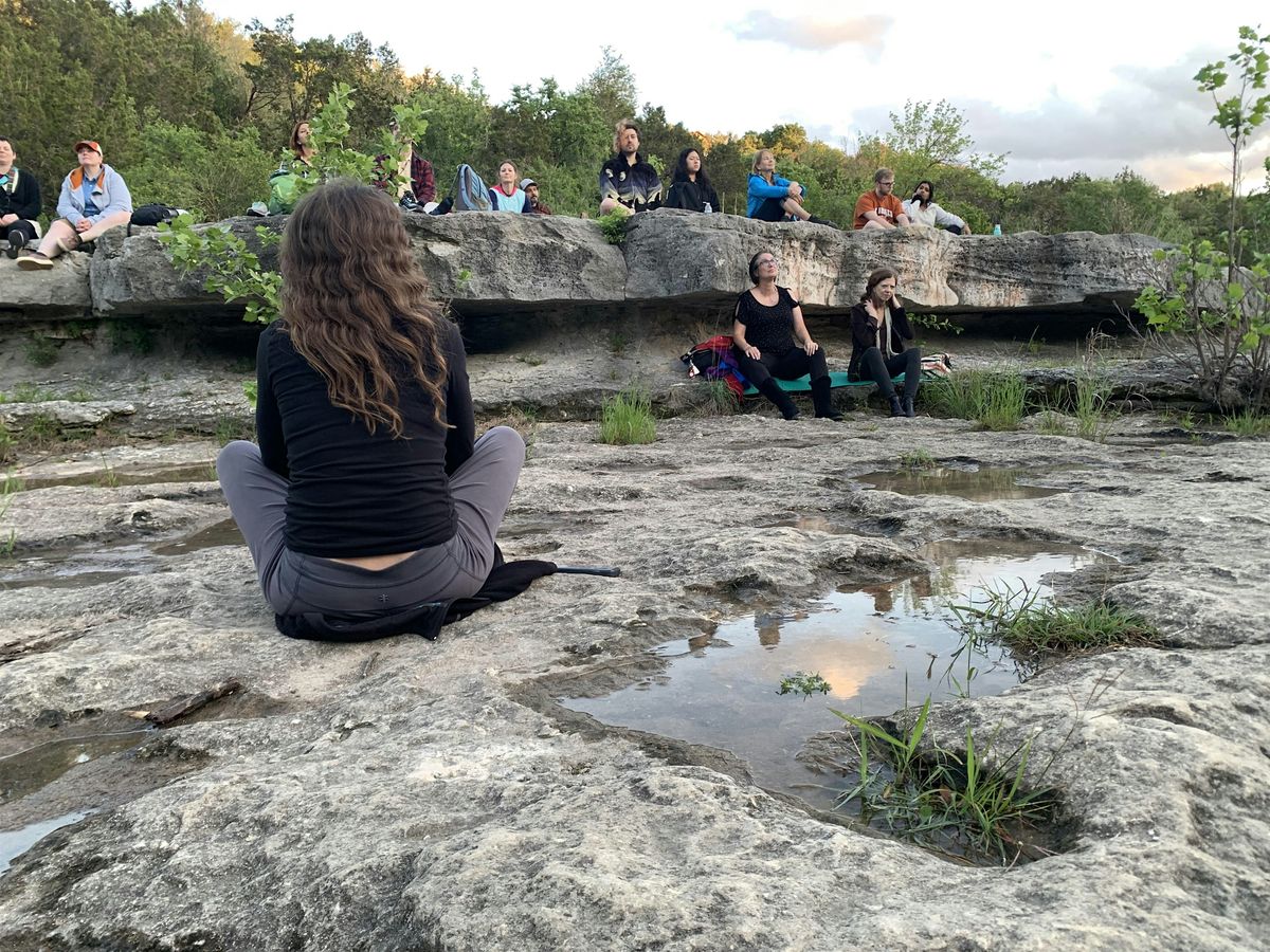Yoga & Music Practice at Sunset with Silent Nature Walk Every Wed. 5-15