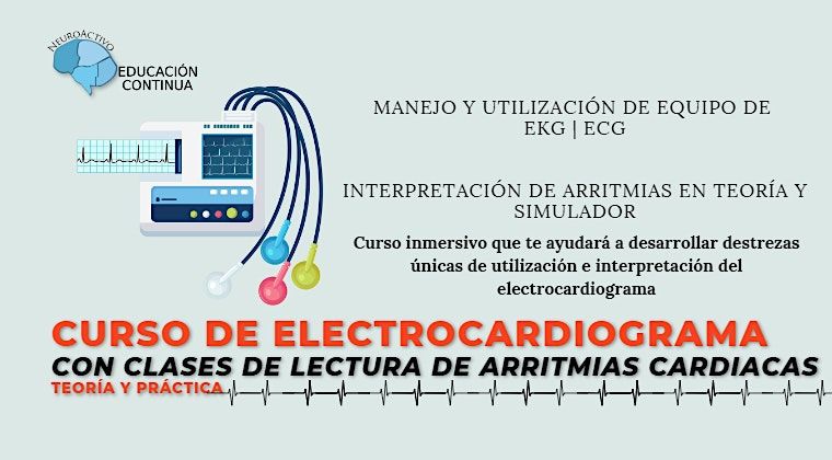 Curso de Electrocardiograma (EKG) con clases de lecturas de arritmias