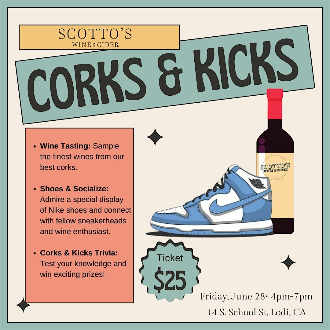 SCOTTO\u2019S Wine and Cider Corks & Kicks