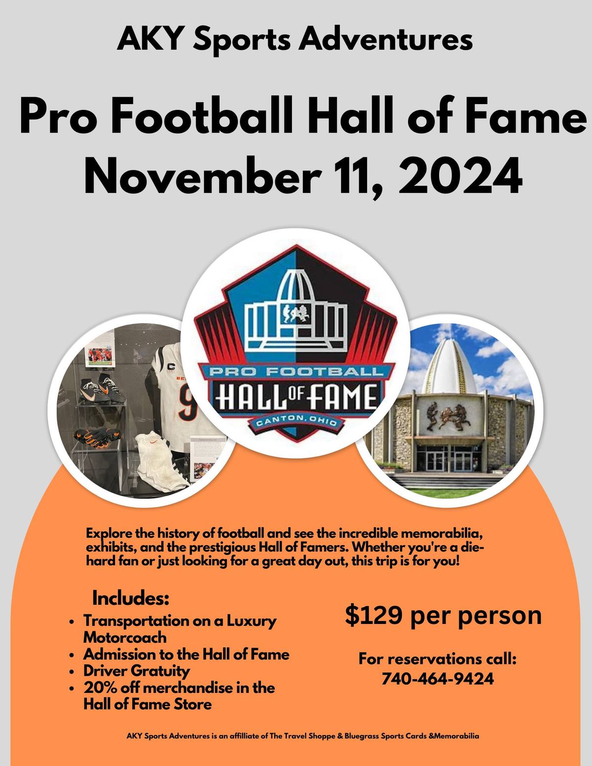 Pro Football Hall of Fame Day Trip