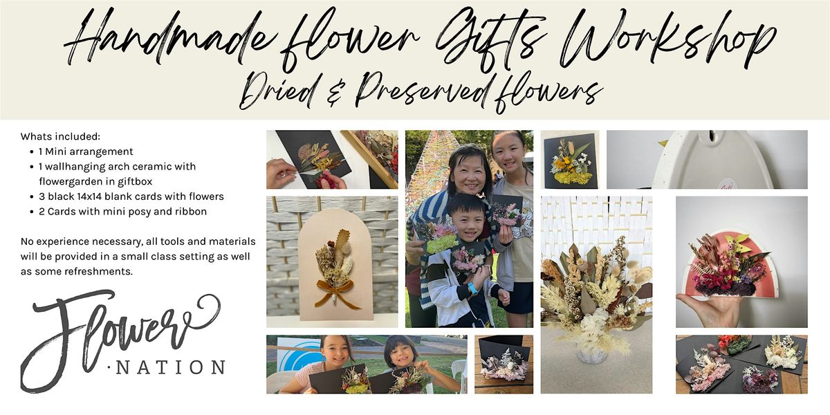 Dried & preserved Flower Cards and Small gifts Workshop